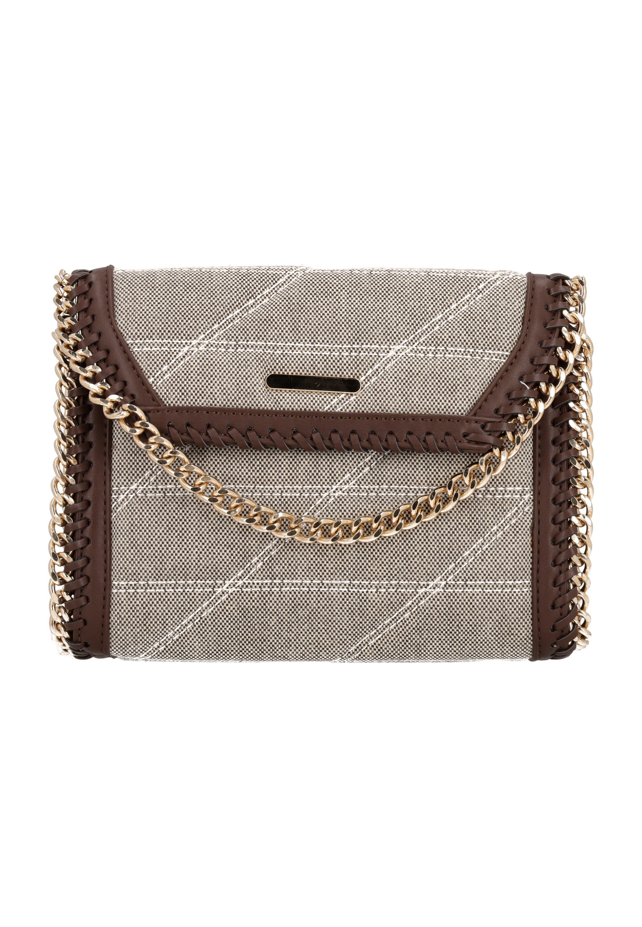 faina - Bolso de hombro en beige: frente