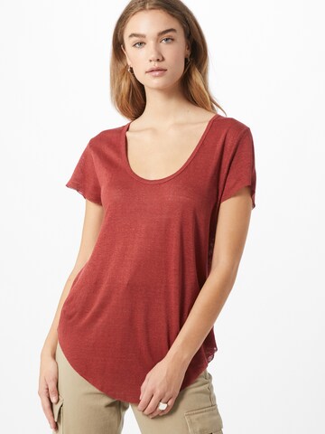 Farina Opoku Shirt 'Amber' in Rood: voorkant