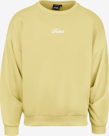 TATES Sweatshirt in Gelb: Vorderseite