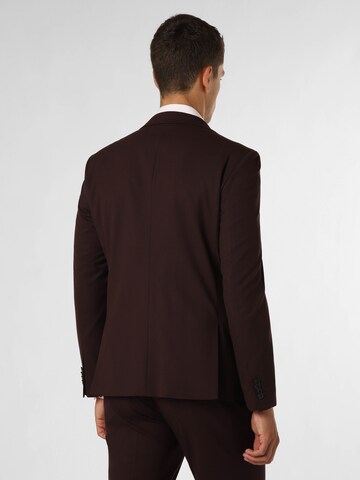 Coupe slim Veste de costume 'Oakland' Finshley & Harding en rouge