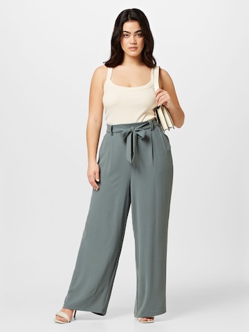 ABOUT YOU Curvy Wide leg Pants 'Liane' in Green