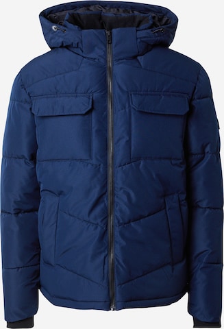 JACK & JONES Winterjas 'MASON' in Blauw: voorkant