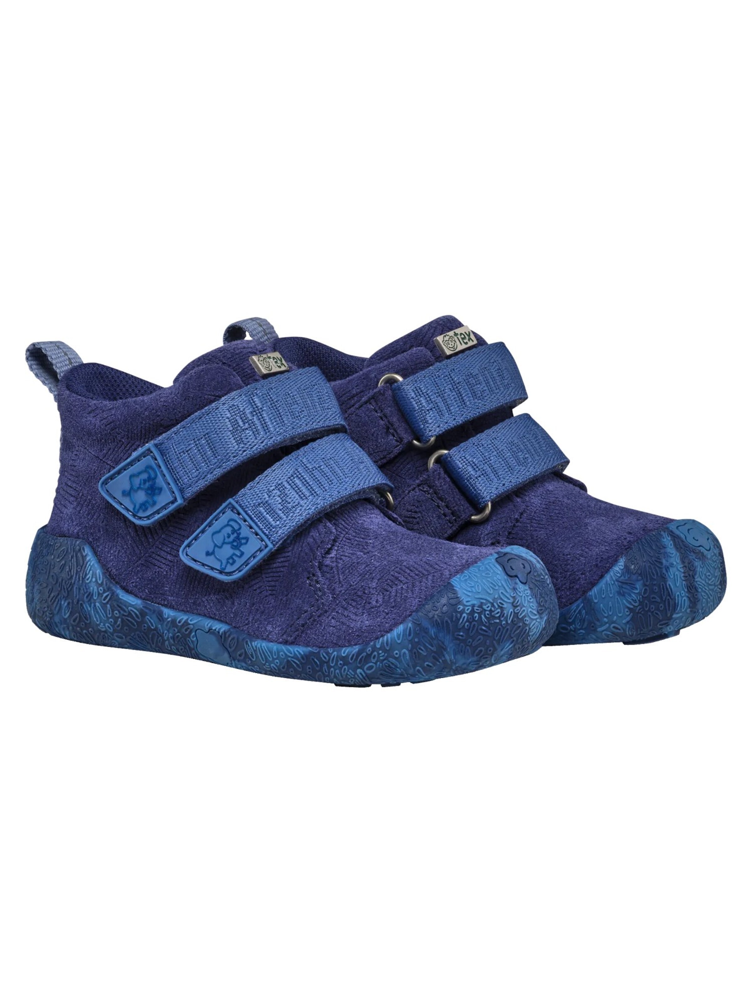 Affenzahn First-Step Shoes 'Lauflernschuh Leder Talky' in Blue