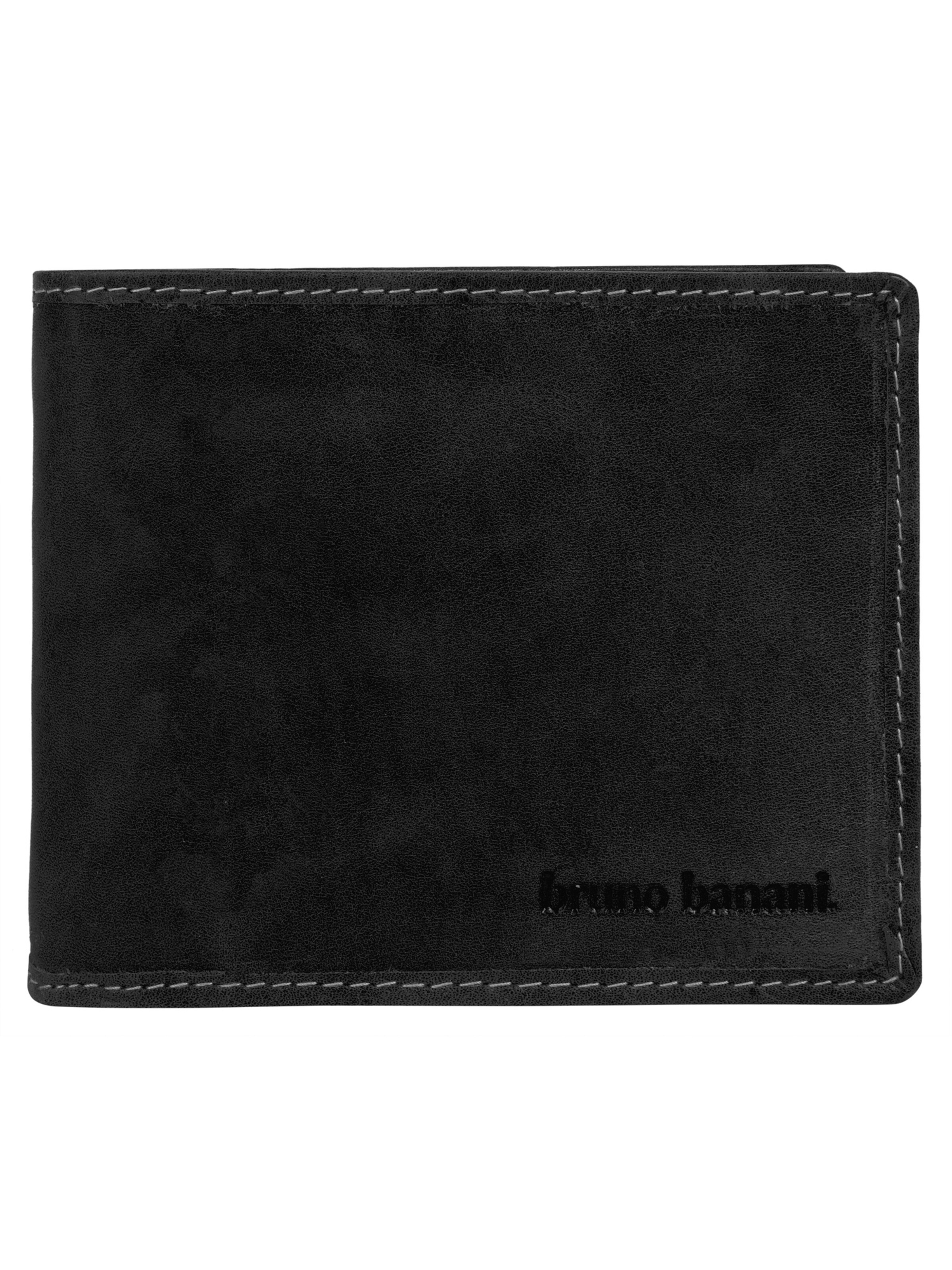 Bruno Banani Portemonnaie 'Bruno Banani Geldbörse'‌‌‌ in Schwarz: Vorderseite
