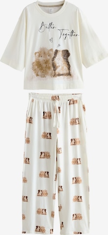 NextPidžama - bež boja: prednji dio