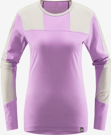 Haglöfs Base Layer 'Natural Blend Tech' in Lila: predná strana