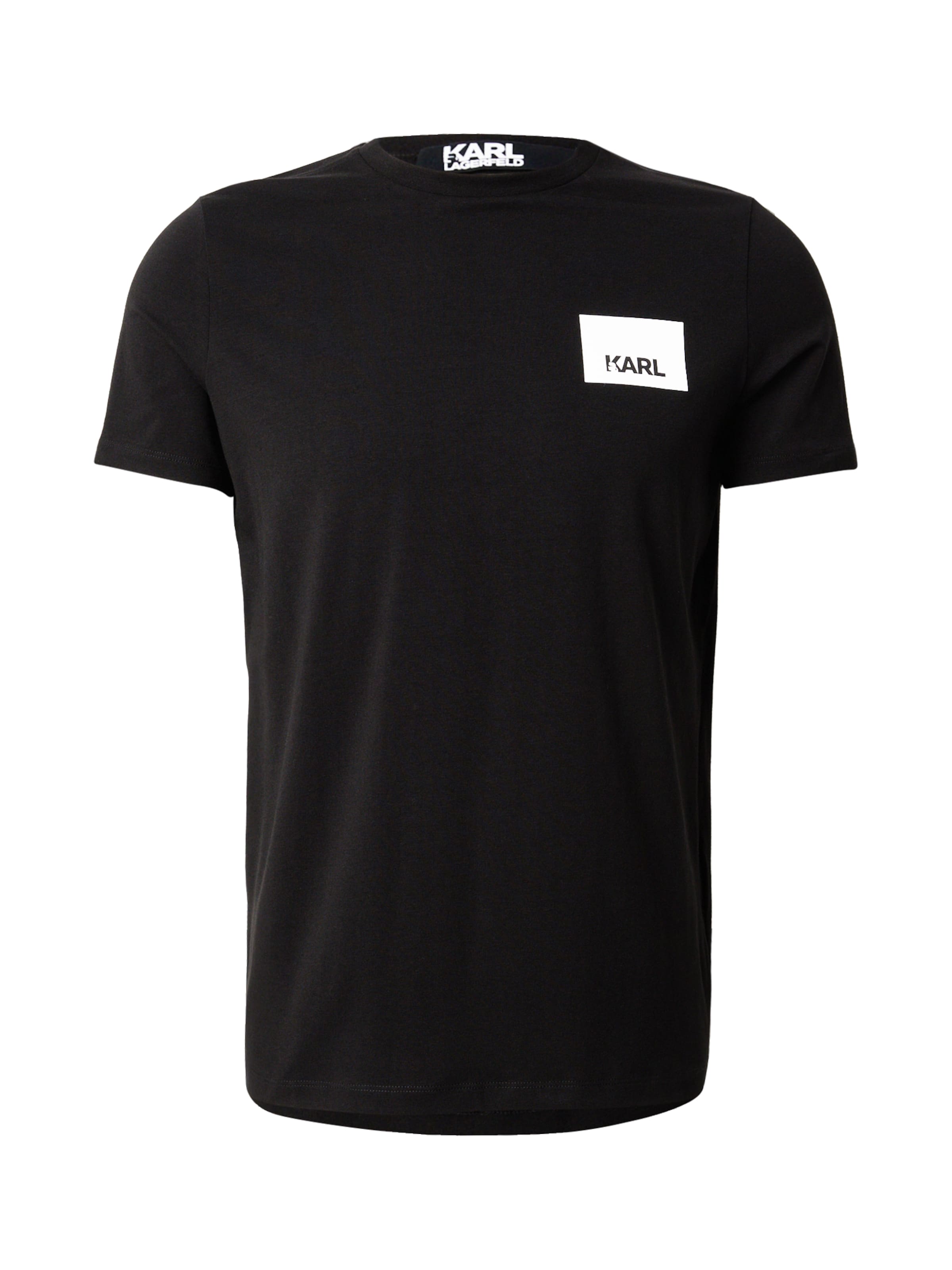 Tricou de la Karl Lagerfeld pe negru: față
