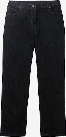 SHEEGO Regular Jeans in Black: front