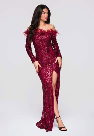 Ombre Avondjurk in Rood