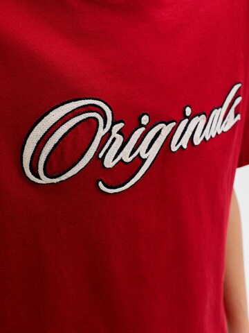 raudona Jack & Jones Junior Marškinėliai 'JORNantucket'