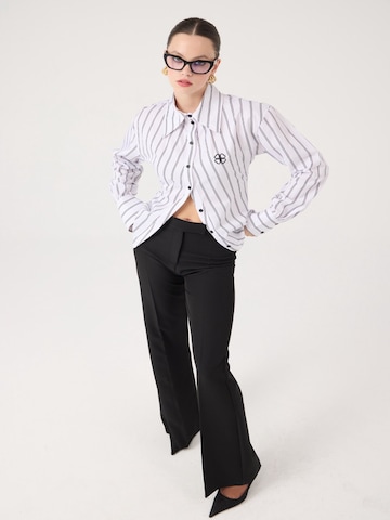 HOLLY LOLLY Flared Pantalon in Zwart