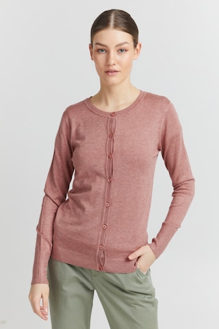 Oxmo Knit Cardigan 'Hlin' in Pink: front