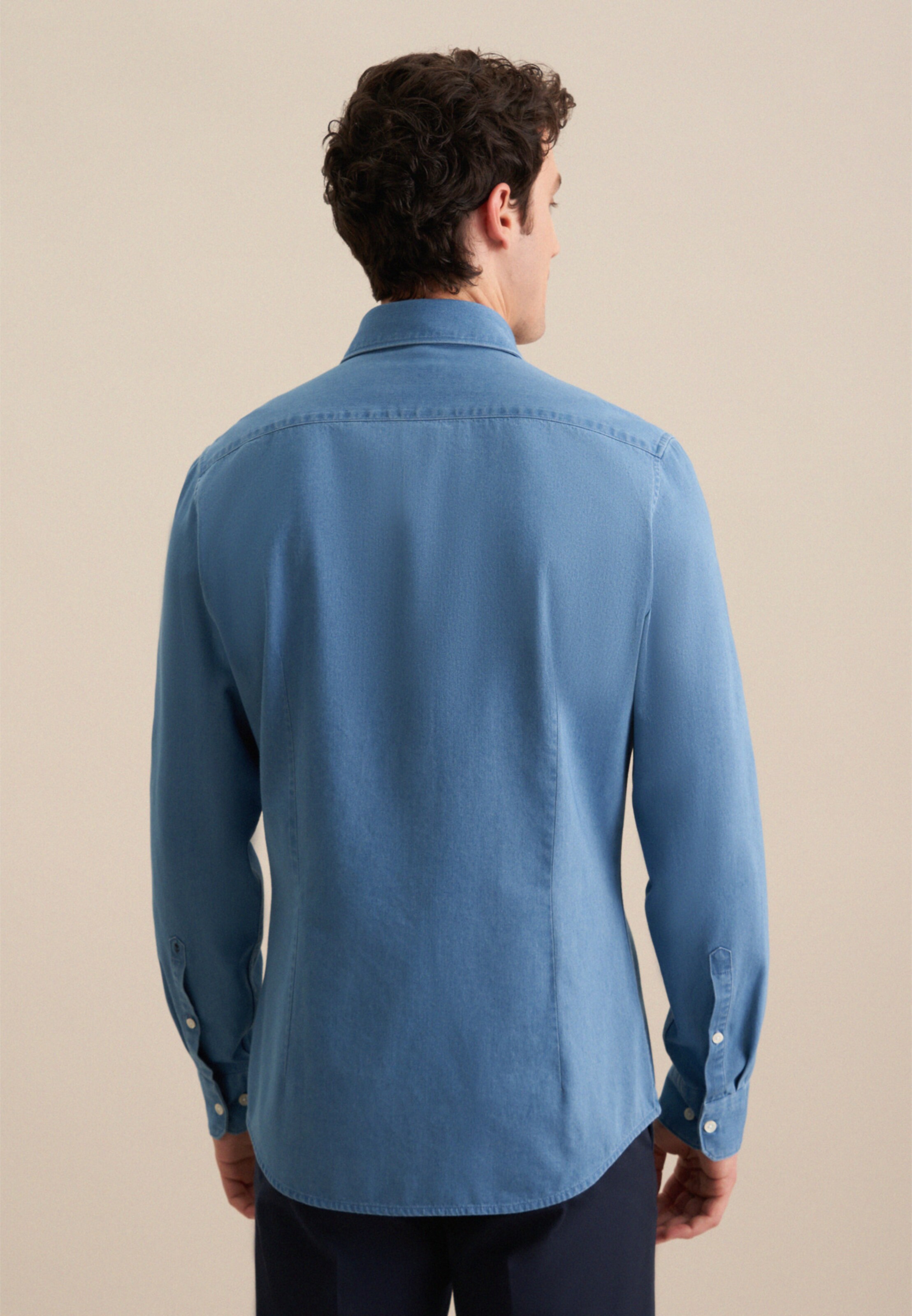 SEIDENSTICKER Slim fit Overhemd in Blauw