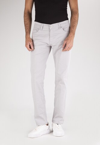 Coupe slim Pantalon chino Basics and More en gris