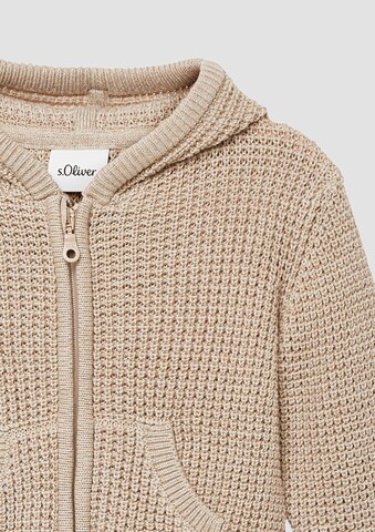 s.Oliver Gebreid vest in Beige