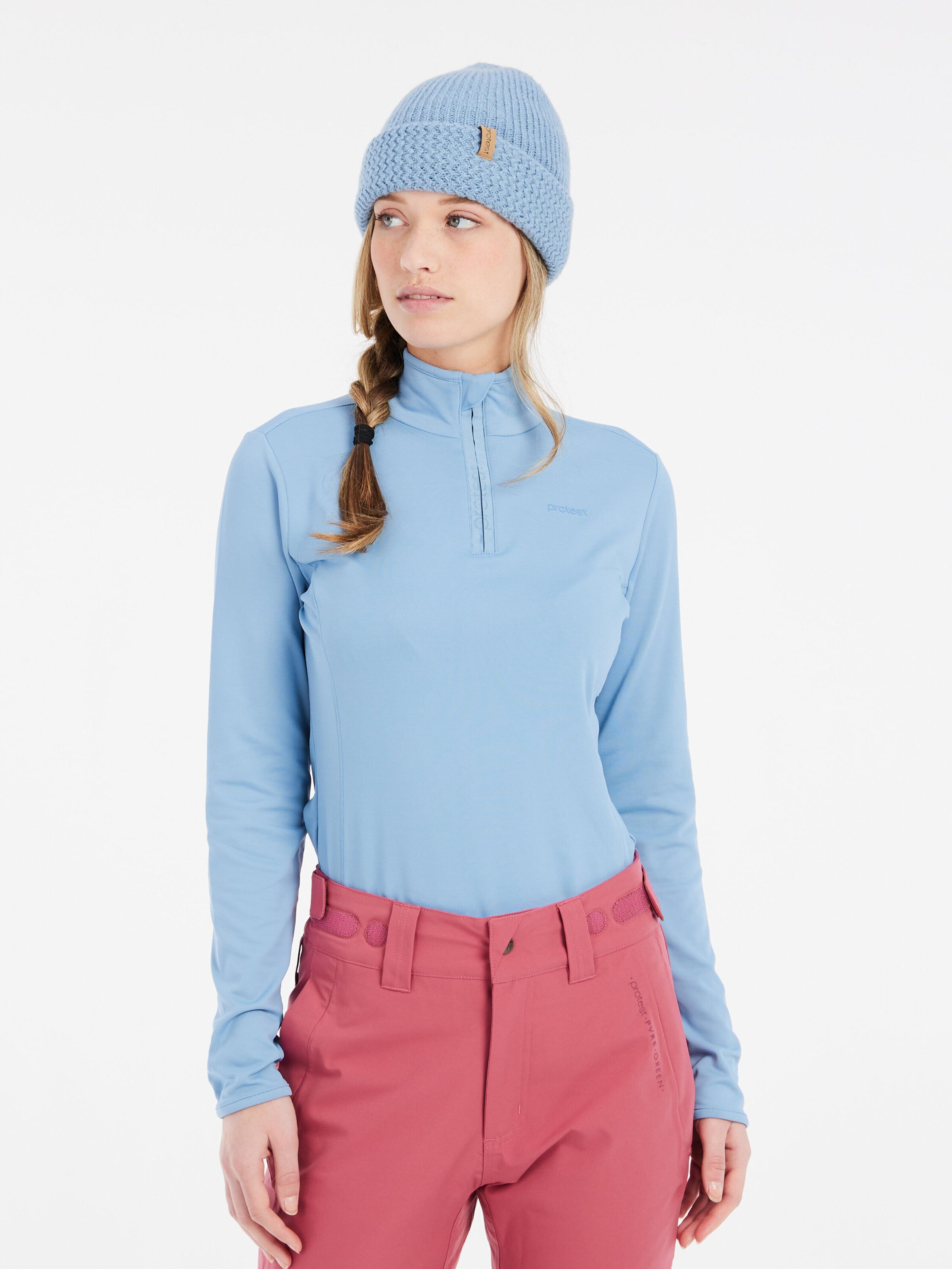 PROTEST Sportsweatshirt 'REFABRIZ'‌‌‌‌ in Blau: Vorderseite