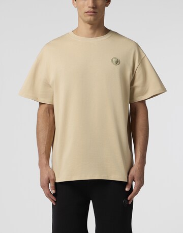 Maglietta di Plein Sport in beige: frontale