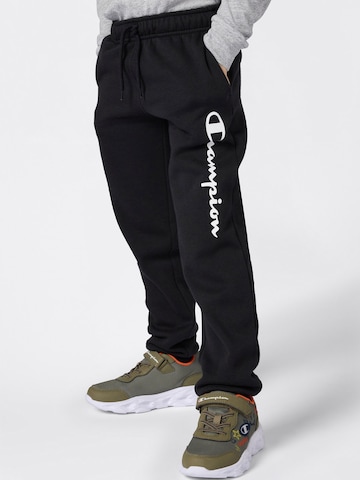 Tapered Pantaloni di Champion Authentic Athletic Apparel in nero: frontale