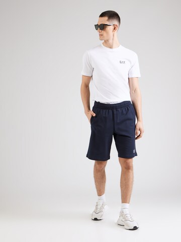 EA7 Emporio Armani Свободный крой Штаны в Синий