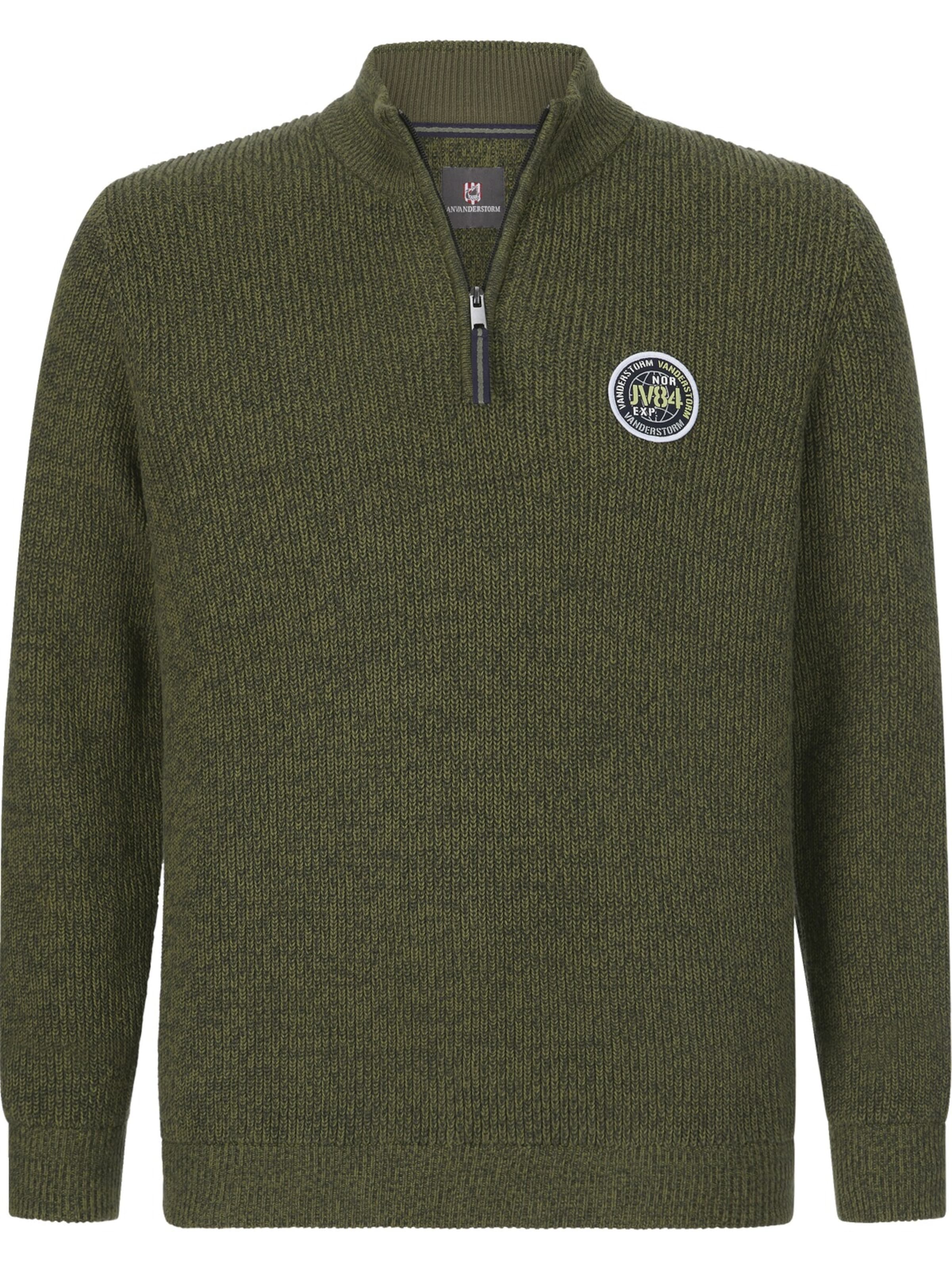 Jan Vanderstorm Pullover 'Ragnarlod' in Grün: Vorderseite