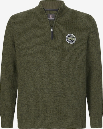 Jan Vanderstorm Pullover 'Ragnarlod' in Grün: Vorderseite