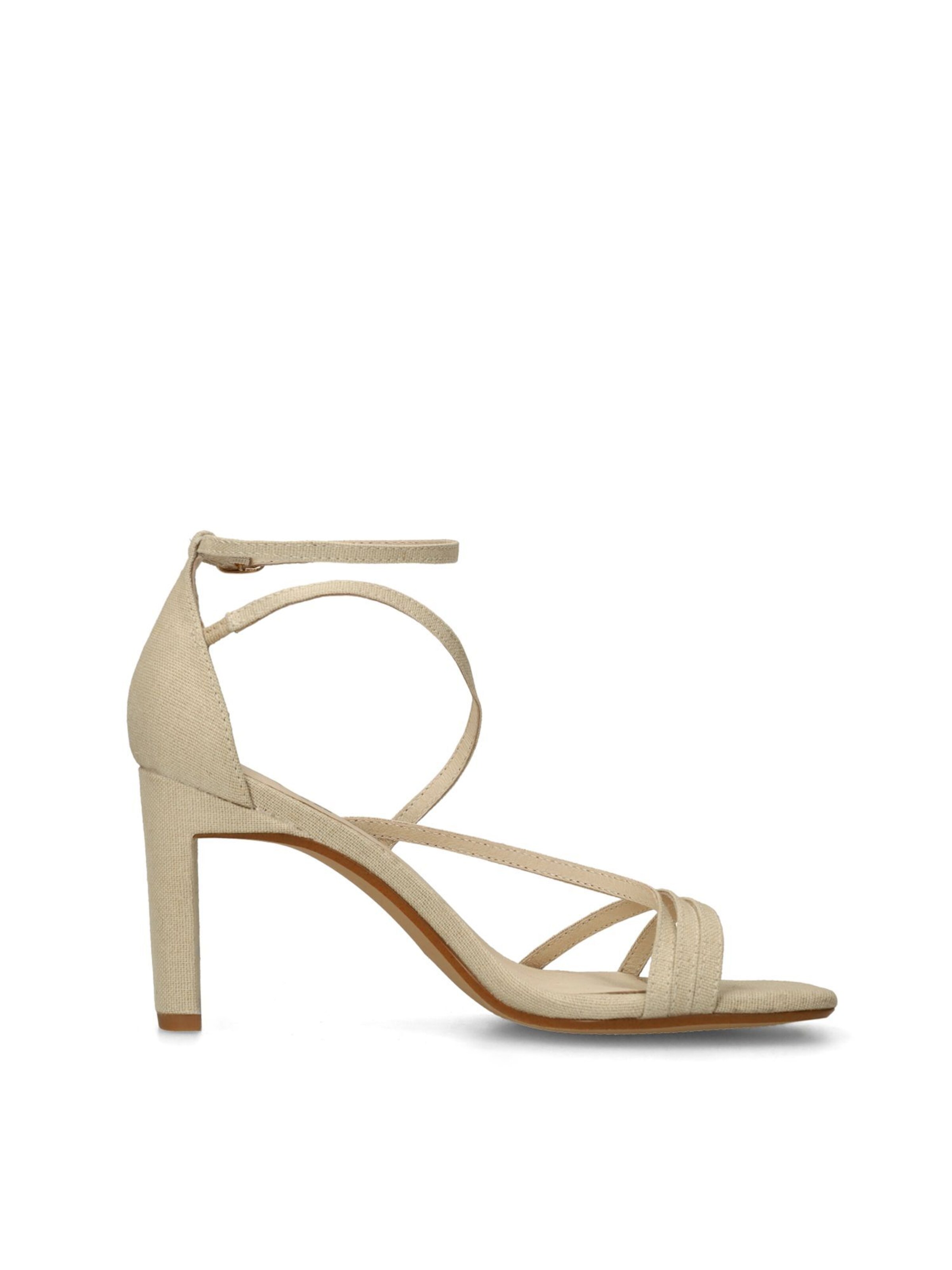 SACHA Strap Sandals in Beige
