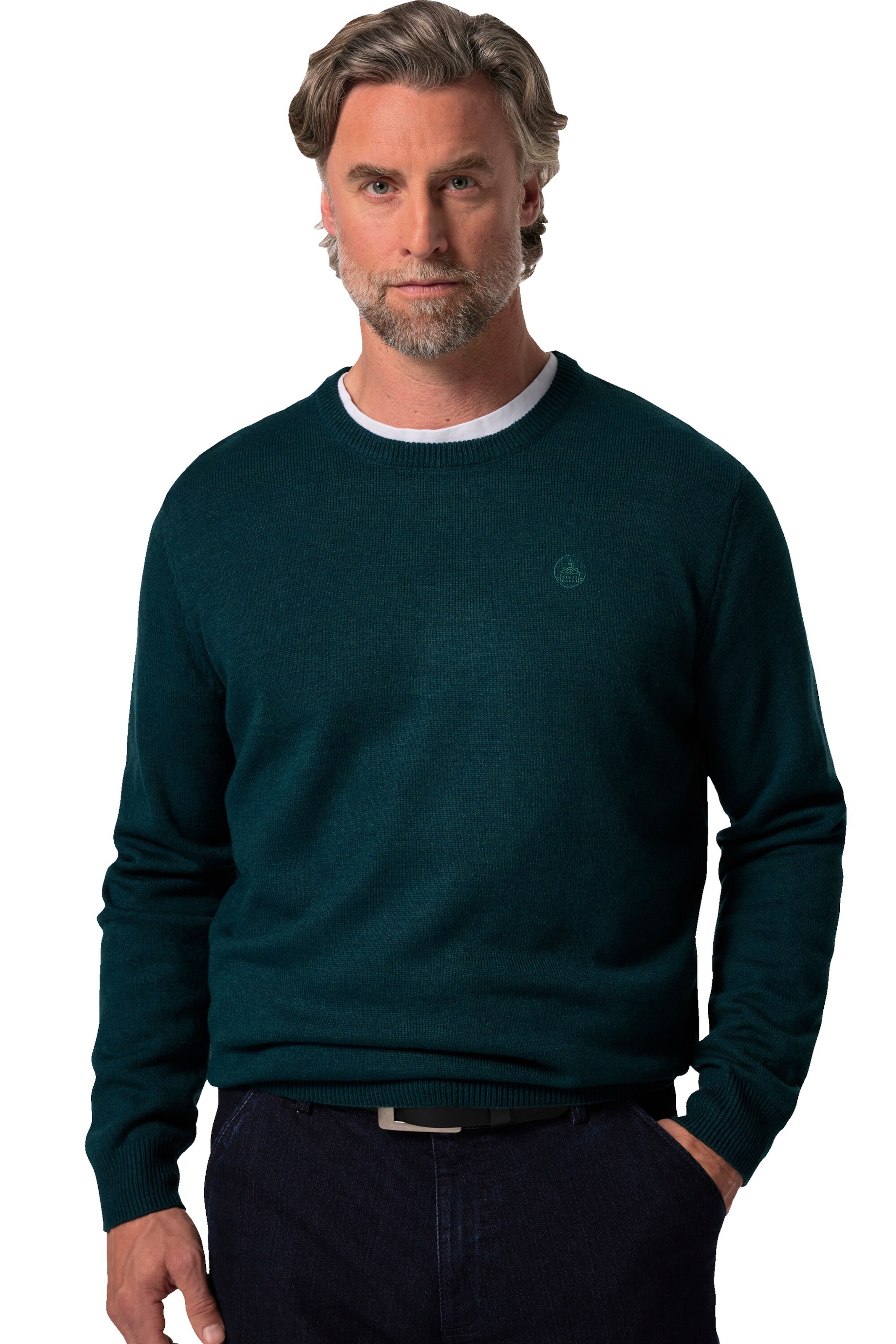 Boston Park Trui in Groen: voorkant