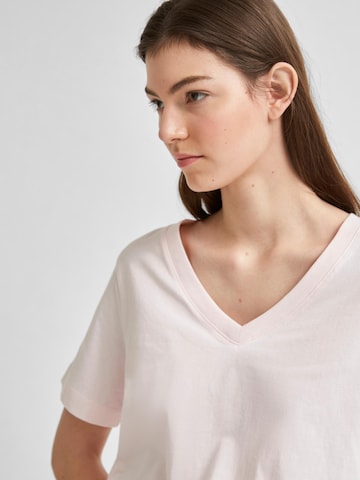T-shirt SELECTED FEMME en rose