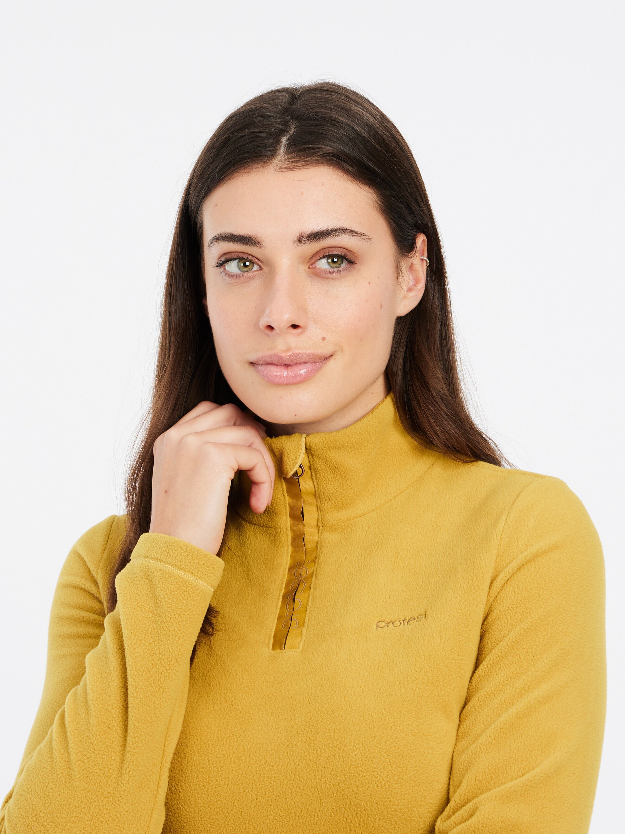 PROTEST Sportief sweatshirt 'MUTEZ' in Geel