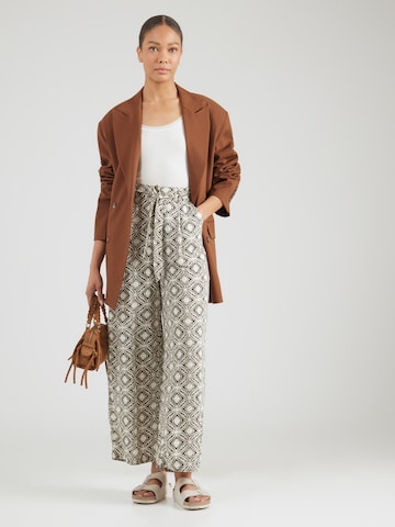 ONLY Wide leg Trousers 'ONLSilva' in Beige