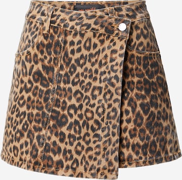 Fustă de la miss goodlife pe maro: față