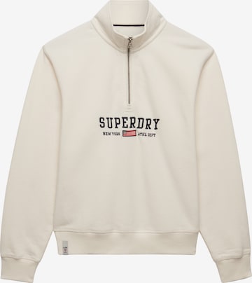 Sweat-shirt Superdry & Co en blanc : devant