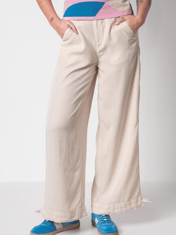 trueStory Wide leg Pants 'FJELLA' in Beige