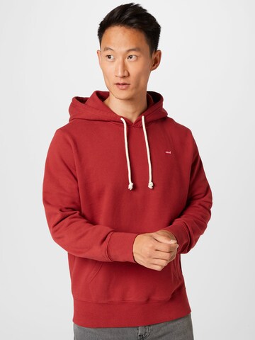 LEVI'S ® - Regular Fit Sweatshirt 'Original Housemark Hoodie' em vermelho: frente