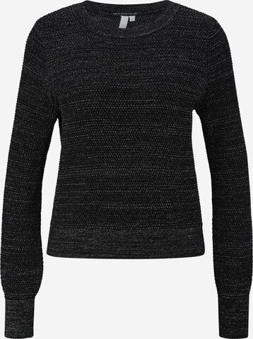 Pull-over QS en noir : devant