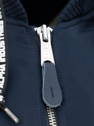 ALPHA INDUSTRIES Between-Season Jacket 'MA-1 ZHP' in Blue
