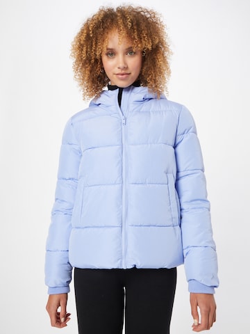 PIECES Winter Jacket 'Bee' in Blue: front