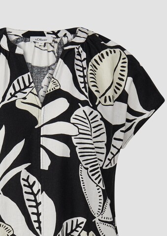 s.Oliver Blusenkleid in Schwarz