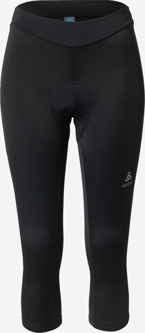 Skinny Pantaloni sport de la ODLO pe negru: față