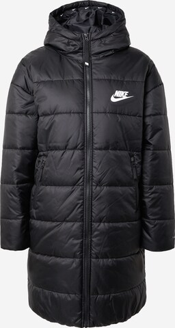 Palton de iarnă de la Nike Sportswear pe negru: față