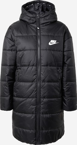 Nike Sportswear Zimski plašč | črna barva: sprednja stran