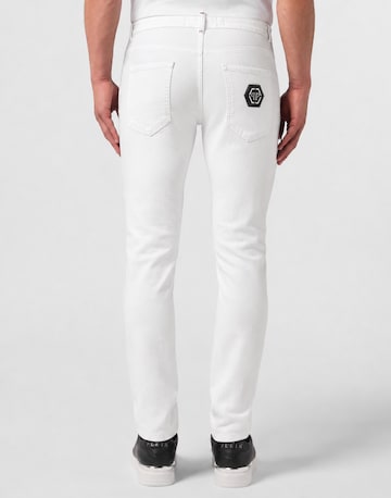 Slimfit Jeans 'Rock Star' di Philipp Plein in bianco