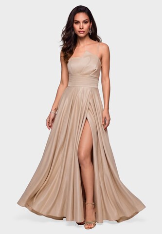 Ombre Evening dress in Beige: front