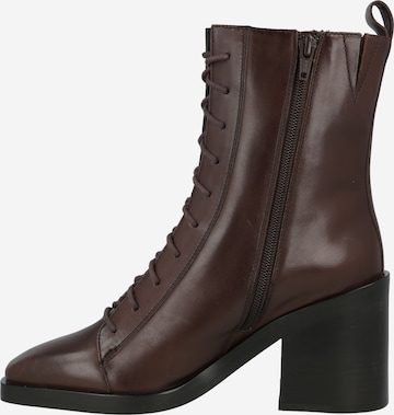 Karolina Kurkova Originals Lace-Up Ankle Boots 'Linda' in Brown