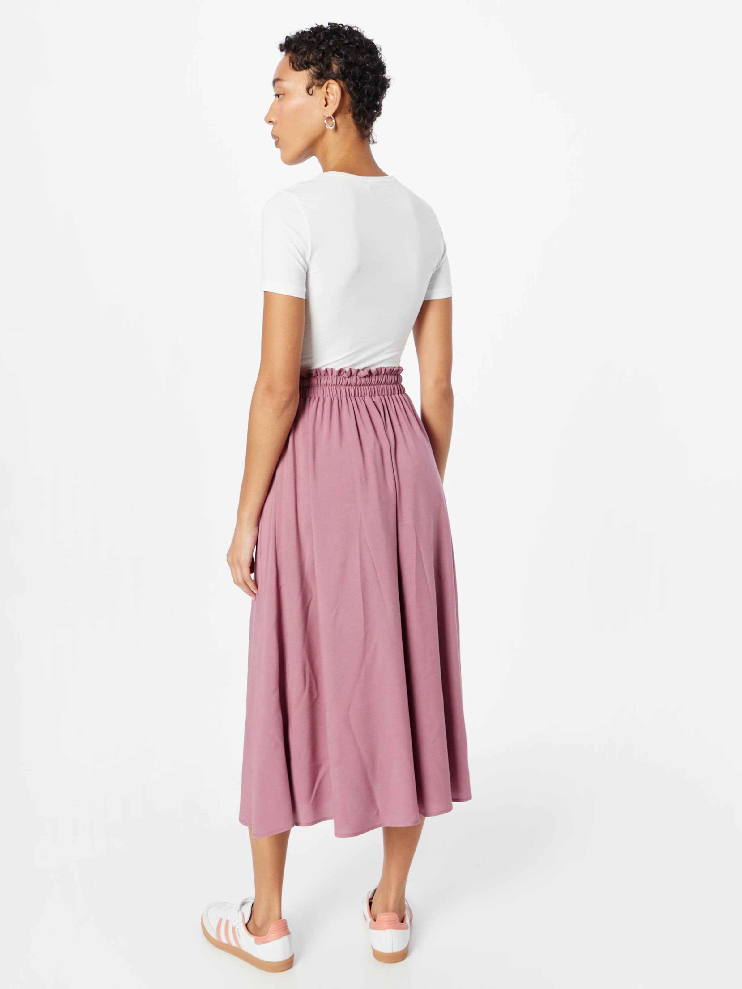 Dusty pink midi skirt sale
