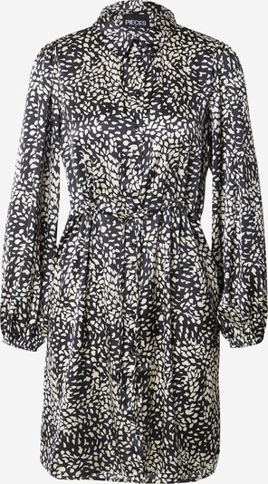 PIECES Blusekjole i beige / sort, Produktvisning