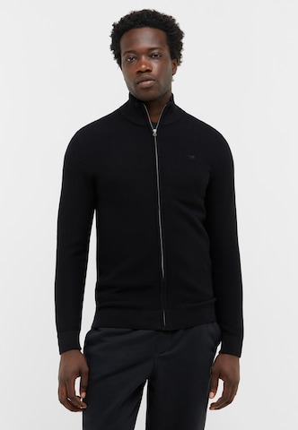 MUSTANG Sweatshirt 'Style Escondido' in Schwarz: Vorderseite