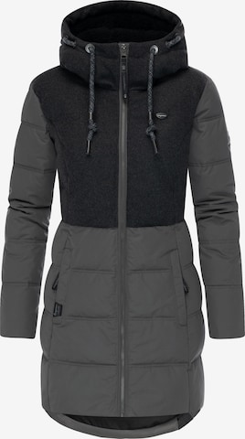 Manteau d’hiver 'Ashani' Ragwear en gris : devant