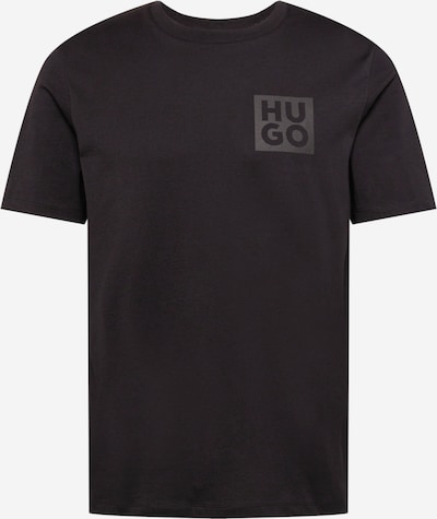 HUGO T-Shirt 'Detzington' in dunkelgrau / schwarz, Produktansicht