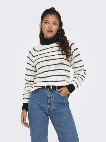 JDY Pullover 'JDYEllen' i hvid: forside